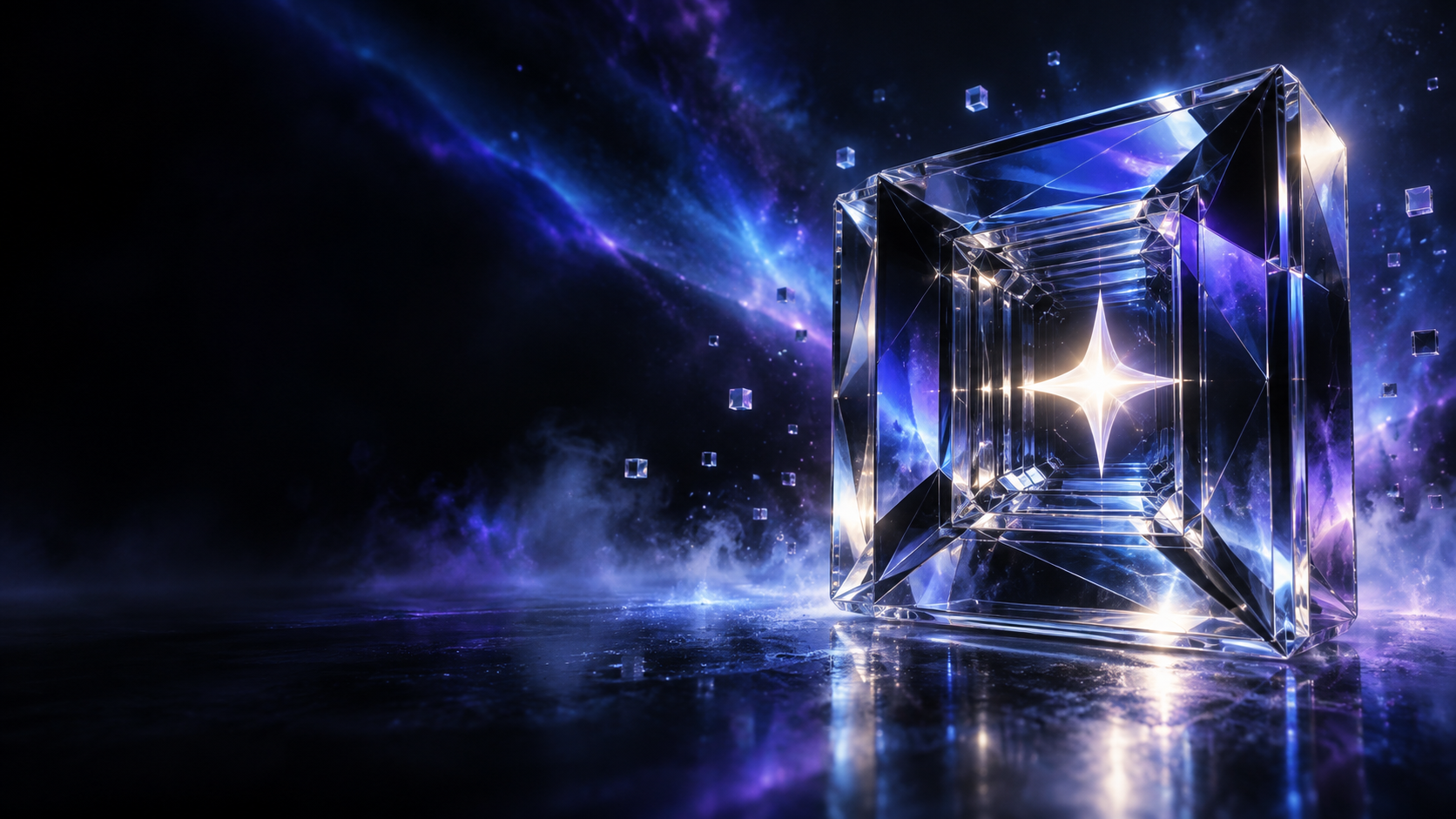 Abstract blue light collection