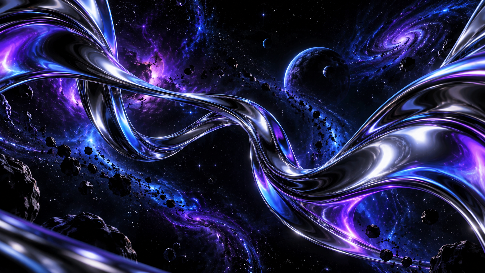 Azure flow wallpaper